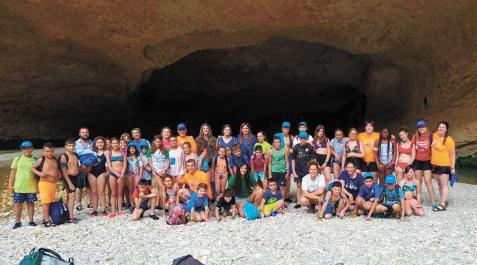 Diabetes Participantes en el campamento de la Asociación Navarra de Diabetes, que este año celebra su 40 aniversario