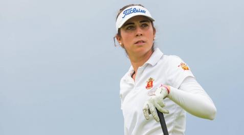 Elena Hualde durante el partido donde consiguió el Top10 en el Ladies European Tour Elena Hualde durante el partido donde consiguió el Top10 en el Ladies European Tour