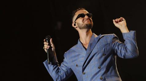 c. tangana C. Tangana, en un momento del concierto en la Caja Mágica