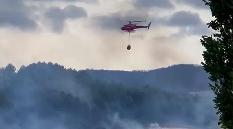 Vídeo de la extinción de un incendio en Zizur Vídeo de la extinción de un incendio en Zizur