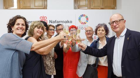 Brindis de la Presidenda Chivite con motivo de las fiestas de San Fermín Brindis de la Presidenda Chivite con motivo de las fiestas de San Fermín