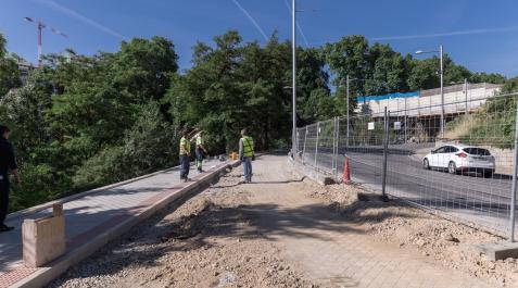 Obras en el entorno de la Pasarela de Labrit Obras en el entorno de la Pasarela de Labrit