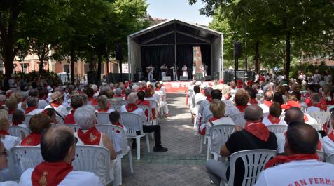Paseo Sarasate durante una actuación en San Fermín Paseo Sarasate durante una actuación en San Fermín