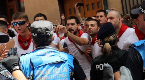 Incidentes procesión San Fermín Incidentes procesión San Fermín