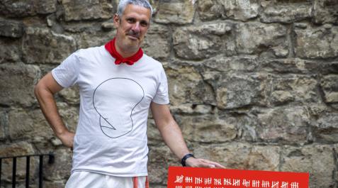 javier sánchez nagore Javier Sánchez Nagore, finalista del concurso del cartel de San Fermín 2022