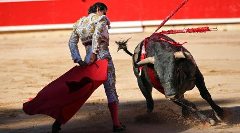 Imágenes de la corrida del 9 de julio en la Feria del Toro de Sanfermines 2022