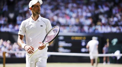 Djokovic Novak Djokovic en un momento de la final de Wimbledon