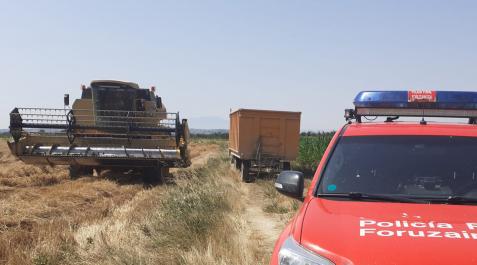 Agricultor denunciado en la Ribera por la Policía Foral Agricultor denunciado en la Ribera por la Policía Foral