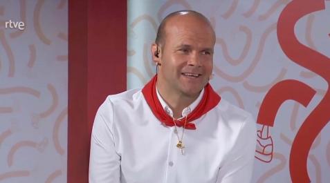 teo lázaro Teo Lázaro, en la retransmisión del último encierro de los Sanfermines 2022