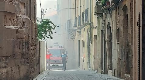 Incendio en una vivienda de la calle Portal de Tudela Incendio en una vivienda de la calle Portal de Tudela