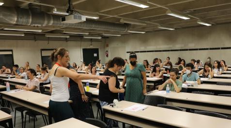 ope Aspirantes a las oposiciones para docentes celebradas el pasado junio en la Universidad Pública de Navarra