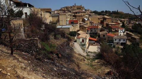 Los incendios, un mes después: San Martín de Unx San Martín de Unx