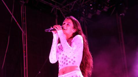 amaia concierto tudela Amaia, en el concierto en el festival Ribera Sound de Tudela.