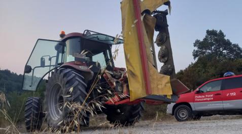 Denunciado por actividad agrícola con altas temperaturas Maquinaria del agricultor sancionado
