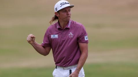 Cameron Smith celebra su victoria en el Abierto Británico Cameron Smith