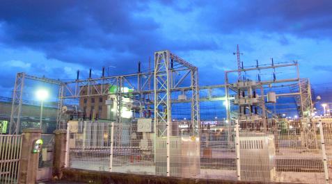 Subestación estación eléctrica de Cordovilla Subestación eléctrica de Cordovilla
