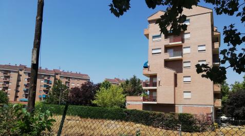 Vista de la urbanización privada en la que ha ocurrido el suceso en Logroño Vista de la urbanización privada en la que ha ocurrido el suceso en Logroño