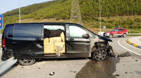 Furgoneta con 1.200 kg de hachís interceptada en la A-21 en Yesa Furgoneta con 1.200 kg de hachís interceptada en la A-21 en Yesa