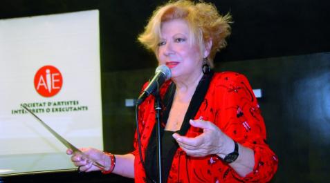 La cantante Núria Feliu La cantante Núria Feliu