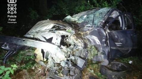 leitza Estado en el que ha quedado el vehículo tras el accidente