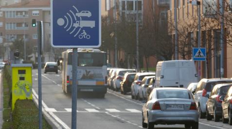 radar-pamplona La avenida de San Jorge es una de las zonas más controladas por Policía Municipal