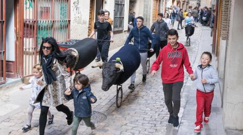 encierro infantil tudela Imagen de uno de los encierros que se celebró en las últimas fiestas de 2019