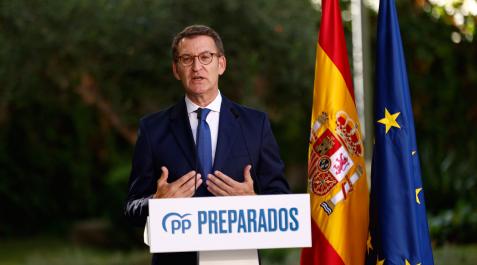 Alberto Núñez Feijóo, en el acto de este jueves Alberto Núñez Feijóo, en el acto de este jueves