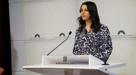 Inés Arrimadas La líder de Ciudadanos, Inés Arrimadas, en la comparecencia en la que ha anunciado el recurso