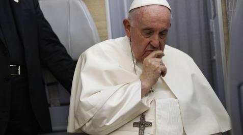 Papa Francisco El papa Francisco, durante su comparecencia ante los medios