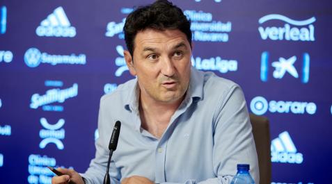 Braulio Vázquez durante la presentación de Manu Sánchez Braulio Vázquez durante la presentación de Manu Sánchez