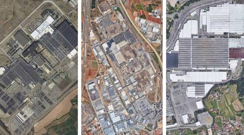 Instalaciones de Opel en Figueruelas (Zaragoza), Factoría de Ford en Almusafes (Valencia) y Vista de la fábrica de Citroen en Vigo Instalaciones de Opel en Figueruelas (Zaragoza), Factoría de Ford en Almusafes (Valencia) y Vista de la fábrica de Citroen en Vigo