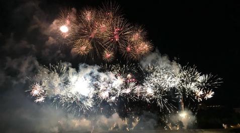 fuegos artificiales san fermín 2022 Castillos del espectáculo pirotécnico de Miguel Vidal, el sábado 9 de julio