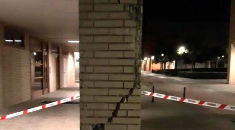 beriain El pilar dañado en Beriáin