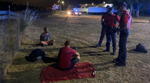 DelitosPF Los dos arrestados tras los incidentes producidos en la A68 en Tudela