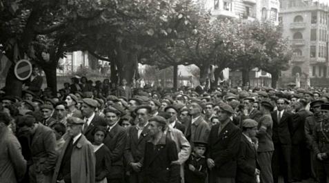 El suceso se produjo durante un acto carlista frente al Santuario de Begoña El suceso se produjo durante un acto carlista frente al Santuario de Begoña