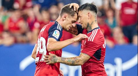 El Chimy dejó lanzar la pena máxima a Aimar Oroz Osasuna