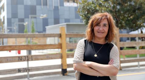La alcaldesa Ana Góngora, en la víspera del inicio de las fiestas patronales de Burlada La alcaldesa Ana Góngora, en la víspera del inicio de las fiestas patronales de Burlada