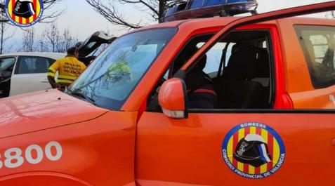 valencia bomberos Fotografía de archivo de un vehículo de bomberos de Valencia