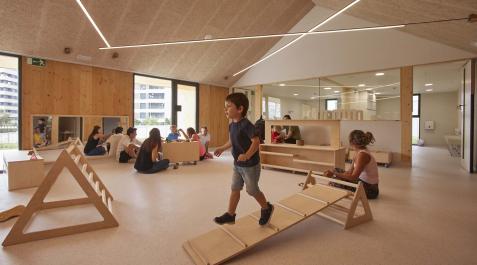 escuelas infantiles 687 niños han comenzado por primera vez el curso en las escuelas infantiles del Ayuntamiento de Pamplona