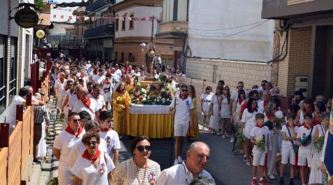 Imagen de la procesión de San Roque celebrada ayer durante el día grande de las fiestas de Murchante. Imagen de la procesión de San Roque celebrada ayer durante el día grande de las fiestas de Murchante.
