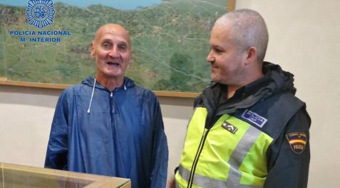 Peregrino atendido en Valcarlos Uno de los peregrinos atendidos en Valcarlos