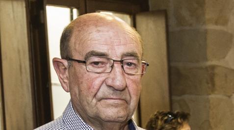 Esteban Erdocia Ayestaran, en el homenaje de 2017 Esteban Erdocia