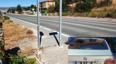 Ha sido interceptado en el kilómetro 14 de la carretera N-121, en Tiebas Ha sido interceptado en el kilómetro 14 de la carretera N-121, en Tiebas