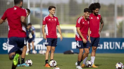 Entrenamiento de Osasuna este domingo en Tajonar Tajonar