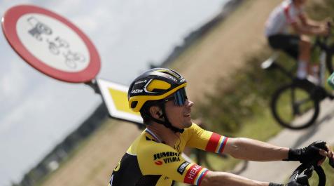 primoz roglic El ciclista esloveno del equipo Jumbo-Visma Primoz Roglic, durante la tercera etapa de la Vuelta a España 2022