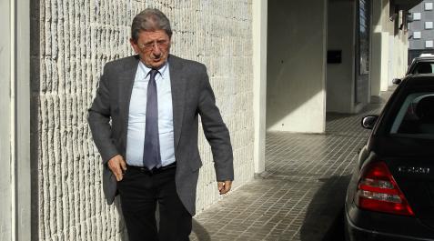 2014-755115 Juan Pascual, llegando al estadio de El Sadar en una imagen tomada en 2014