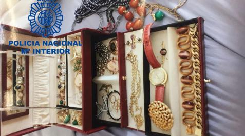 joyas robadas Los agentes han recuperado casi la totalidad de las joyas robadas