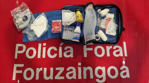 botiquín Policía Foral Botiquín de la Policía Foral con el material actual