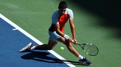 Carlos Alcaraz frente a Sebastian Baez en el U.S. Open Carlos Alcaraz frente a Sebastian Baez en el U.S. Open