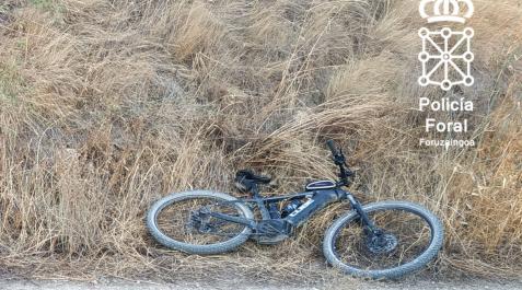 Bicicleta del hombre fallecido en Viana Bicicleta del hombre fallecido en Viana